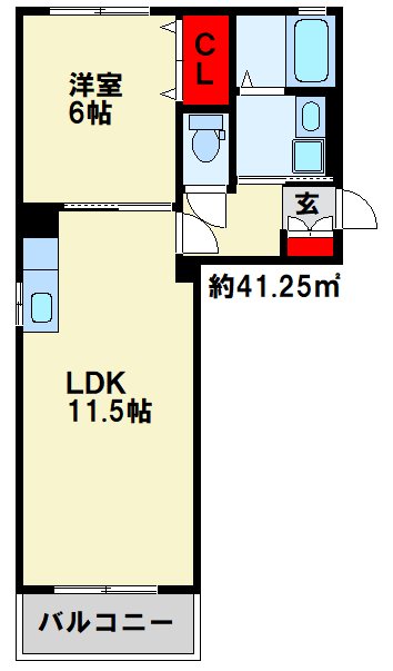 クラージュ C棟 間取り