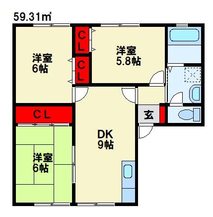 ハイツ新町 間取り