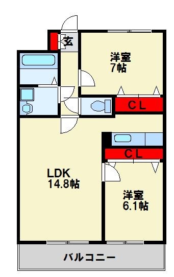エミネント華里 間取り