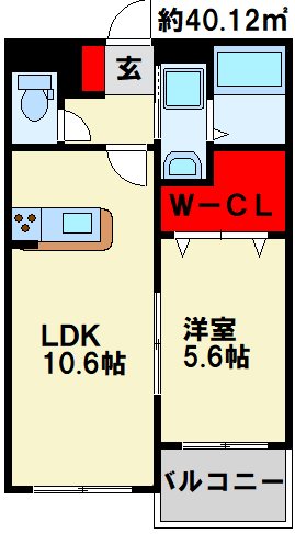 S-COURT 一人でも二人でも住める広さです♪