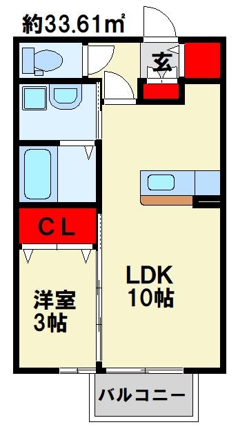 スクールサイド若藤 間取り