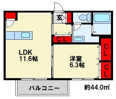ヴィラ・パルコⅡ A棟 間取り