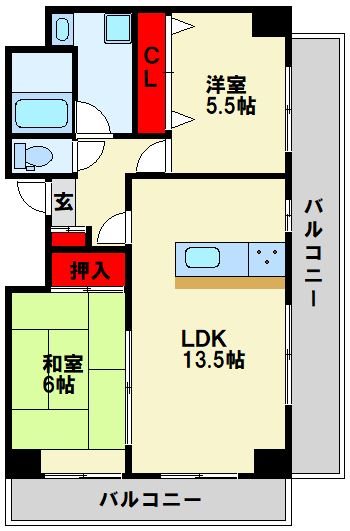 アネーロあそう  間取り