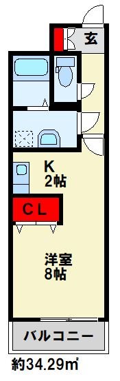 ミラドール F  間取り