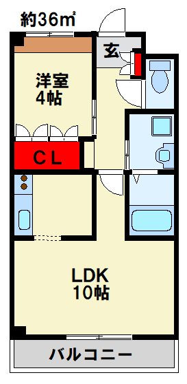 セブンヒルズ 独立キッチンスペースのあるお部屋です。