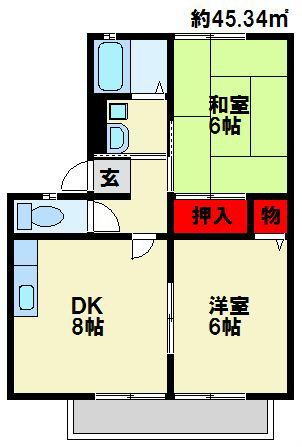 アヴィタシオン湯川 間取り