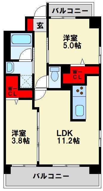 コンダクトレジデンスSANGAMORI 間取り