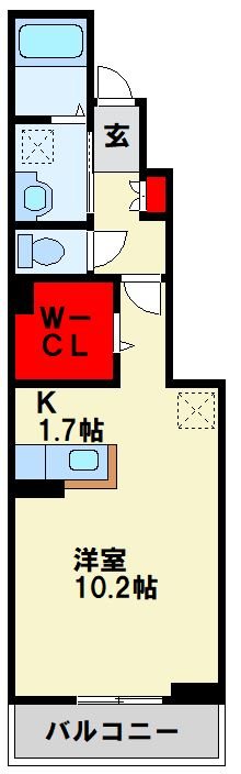 ポラリス A棟  ※間取りは反転になります。　人気のカウンターキッチンです。
