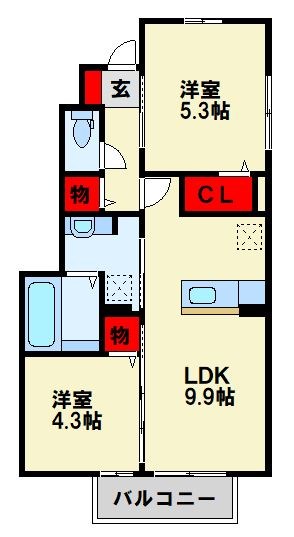 トレス中間壱番館 間取り