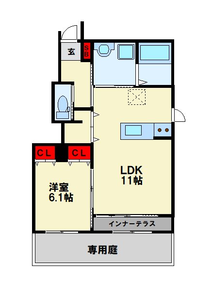 コレストコートA 間取り
