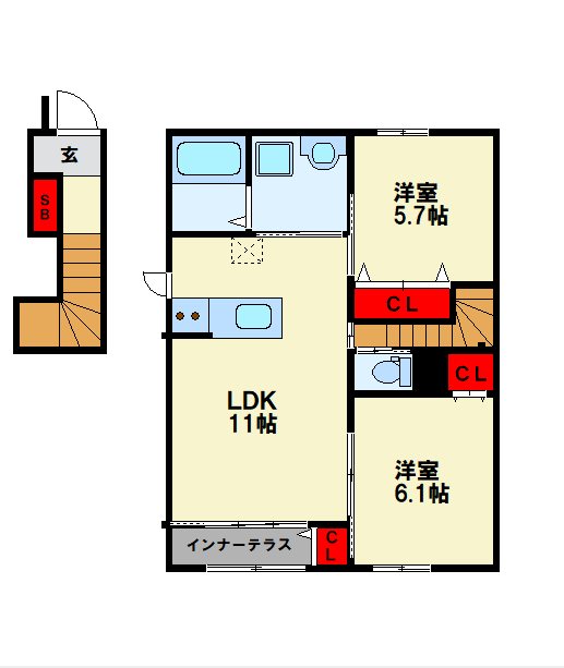 コレストコートA 間取り