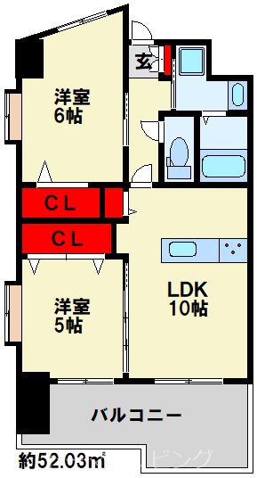 ギャラクシー西小倉 間取り
