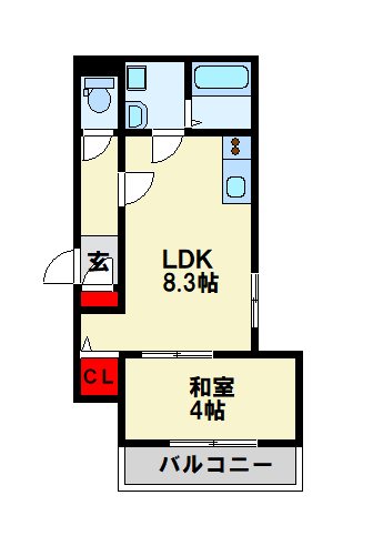 THE NOBLES 戸畑Ⅰ 間取り