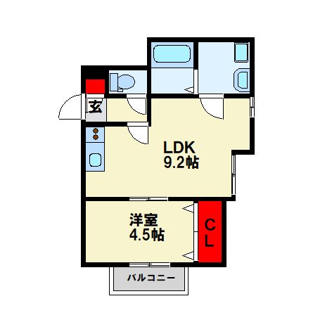 THE NOBLES 戸畑Ⅰ 間取り