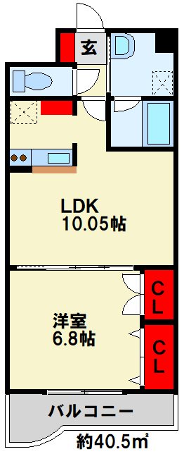 エス・テイト外園 間取り