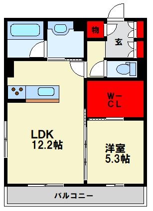D-ROOM八幡駅前 間取り