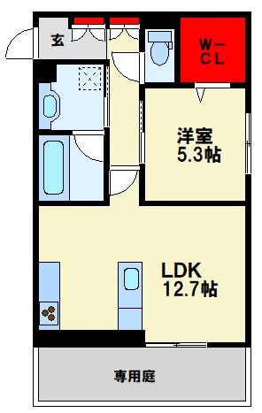 D-ROOM八幡駅前 間取り