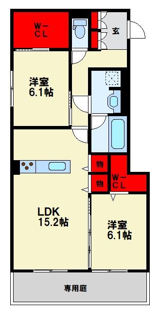 D-ROOM八幡駅前 間取り