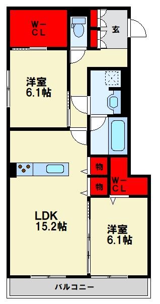 D-ROOM八幡駅前 間取り