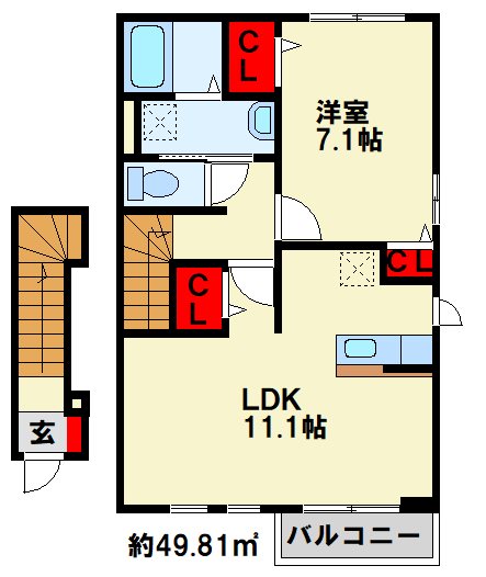 ISLAND　津田Ａ 間取り