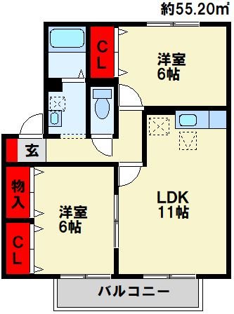 セジュール学園台 間取り