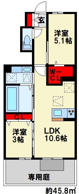 D-ROOM上葛原 間取り