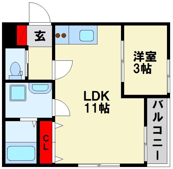 THE NOBLES 戸畑Ⅱ 間取り