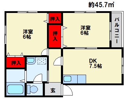 ウエストヒルズ21 間取り