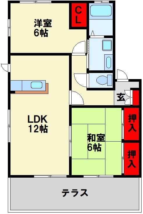 アネシス井堀B棟 間取り