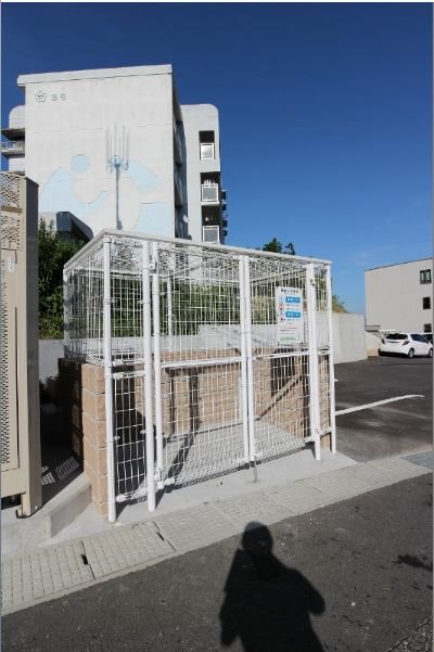 フレッシュリー　A棟 ゴミ捨て場。