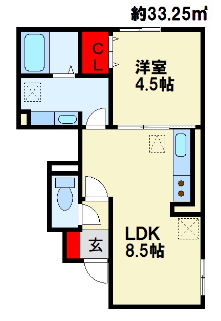 F・フィールド若園 間取り