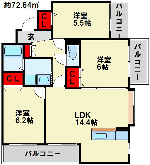 サンシャイン・ポート中井  間取り