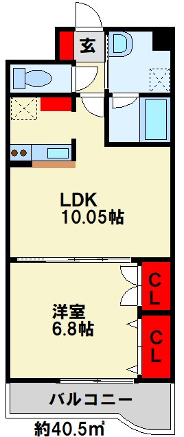エス・テイト外園 間取り
