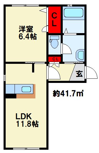 ヴァーチャスの杜　Ｂ棟 間取り
