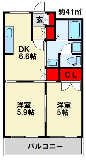 ビッグフォレスト壱番館  間取り