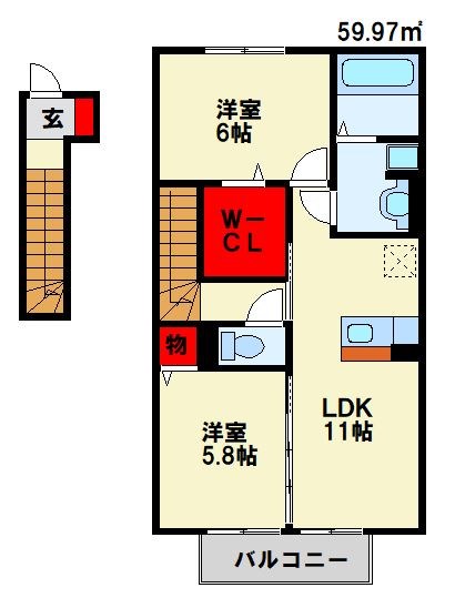 トレス中間壱番館 間取り