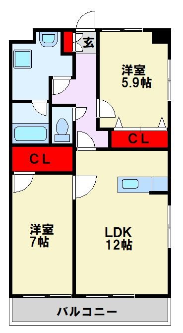エミネント華里 間取り