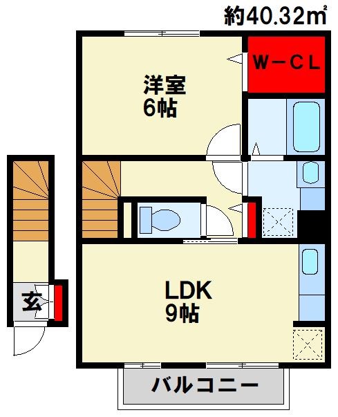 F・フィールド若園 間取り