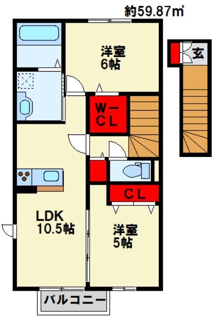 ドルチェⅢ  間取り