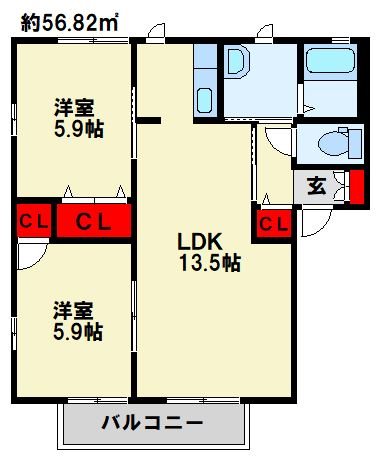 グランドメゾンⅡ　A棟 間取り