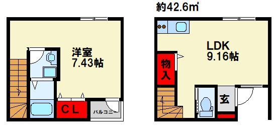 N-TERRACE黄金町 間取り
