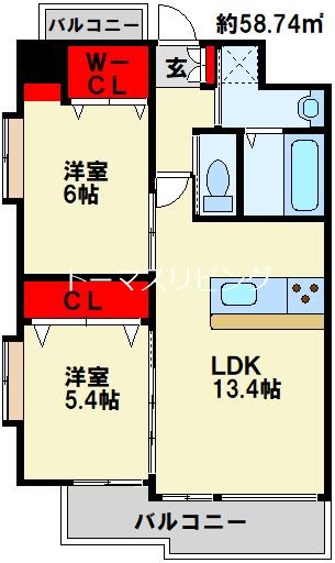 ルファール中井 間取り