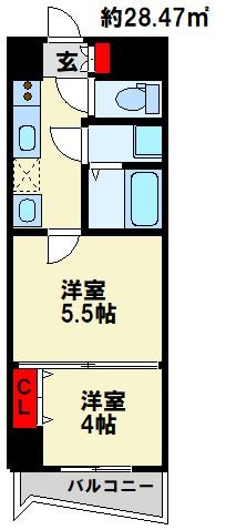 ロイヤルマジェスティ 南向きの日当たりの良いお部屋です