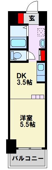 ヴィラコート戸畑元宮 間取り
