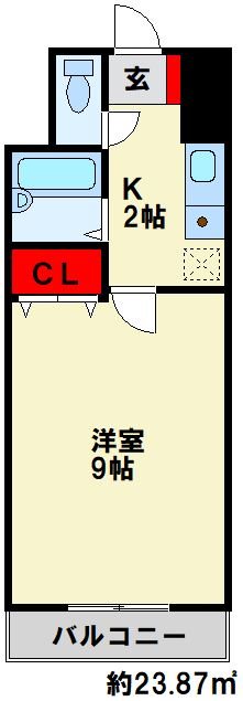 KMマンション八幡駅前 間取り
