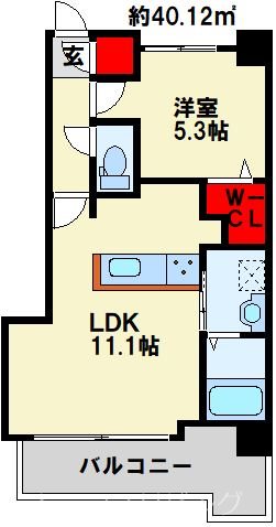 アースコートＹ’sシティ室町 間取り