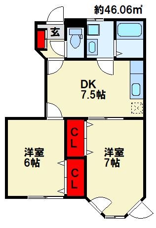 サンルーム和 間取り図