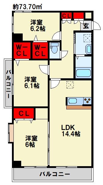 ファミール守恒  間取り
