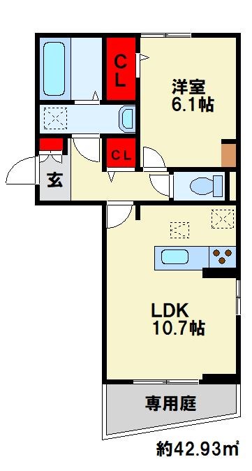 D-roomグランヴィア行事  間取り