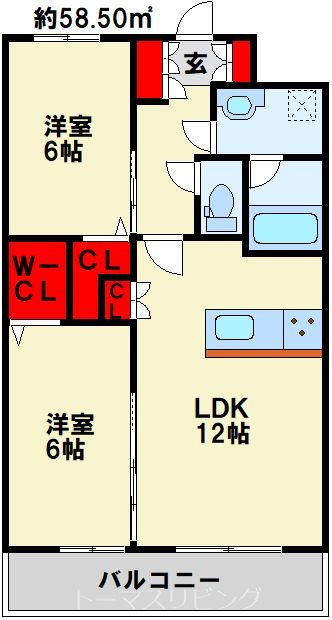 コンプレート金田 間取り